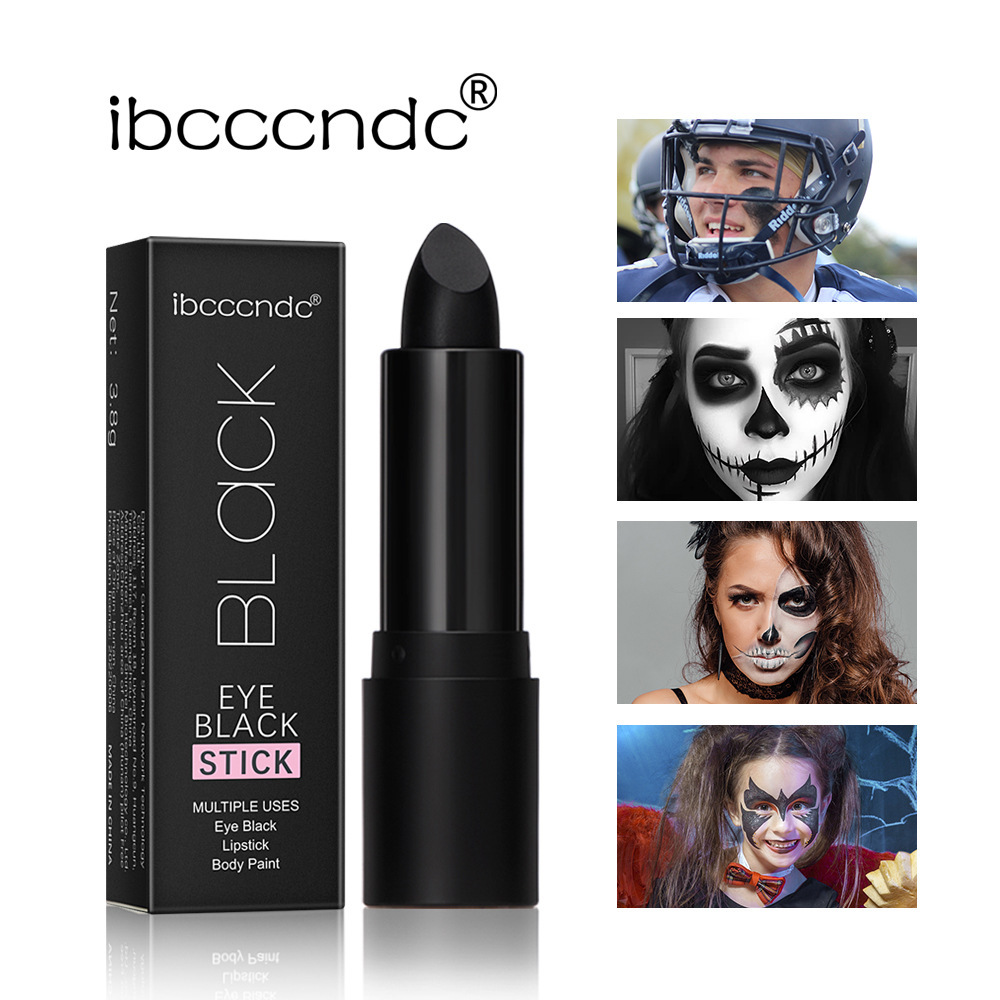 Cross-border IBCCCND black eye cream, football and baseball fan face party face paint eye black stage makeup, long-lasting color.