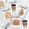 Infeel.me convenience sticker bread coffee good weather series cute Ins creative hand account material