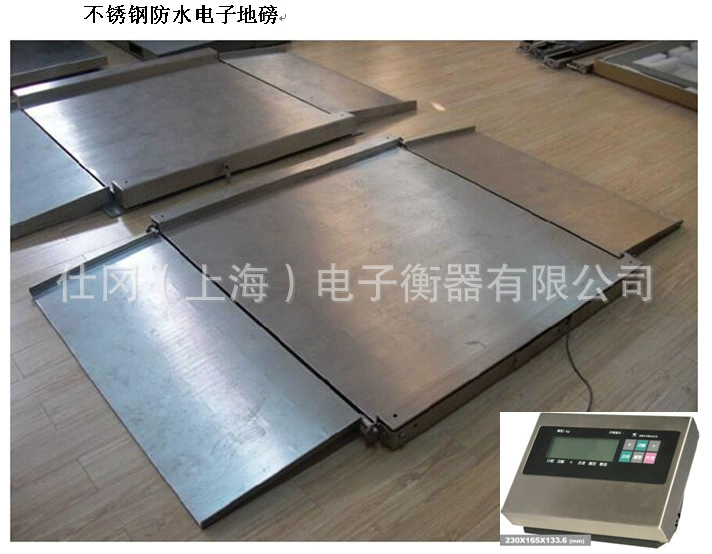 Цифровые напольные весы из нержавеющей стали для пищевой промышленности, 2-тонные антикоррозийные напольные весы, водонепроницаемые платформенные весы из нержавеющей стали 3T