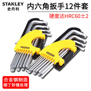 Stanley Tools 12-Piece Set of Imperial Extended Flat-Head Hexagonal Wrenches 94-161-23/92-620-23