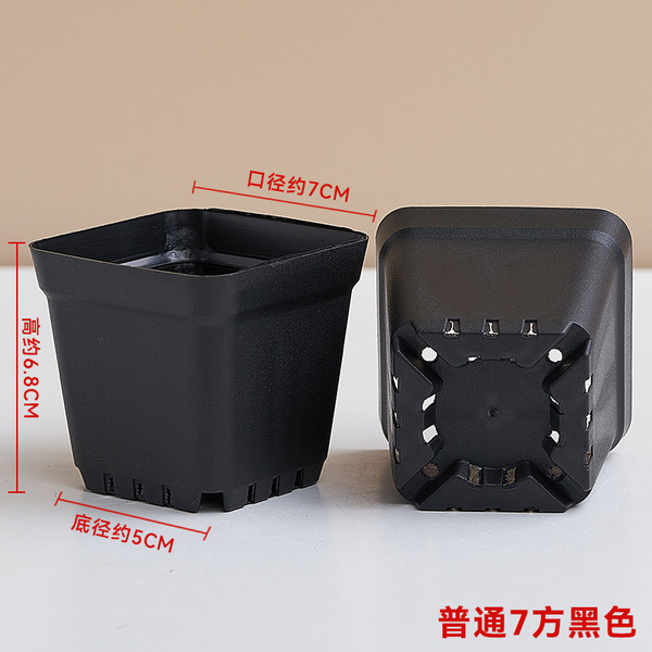Poly -fleshy base flower pot plastic square -type circular plant…