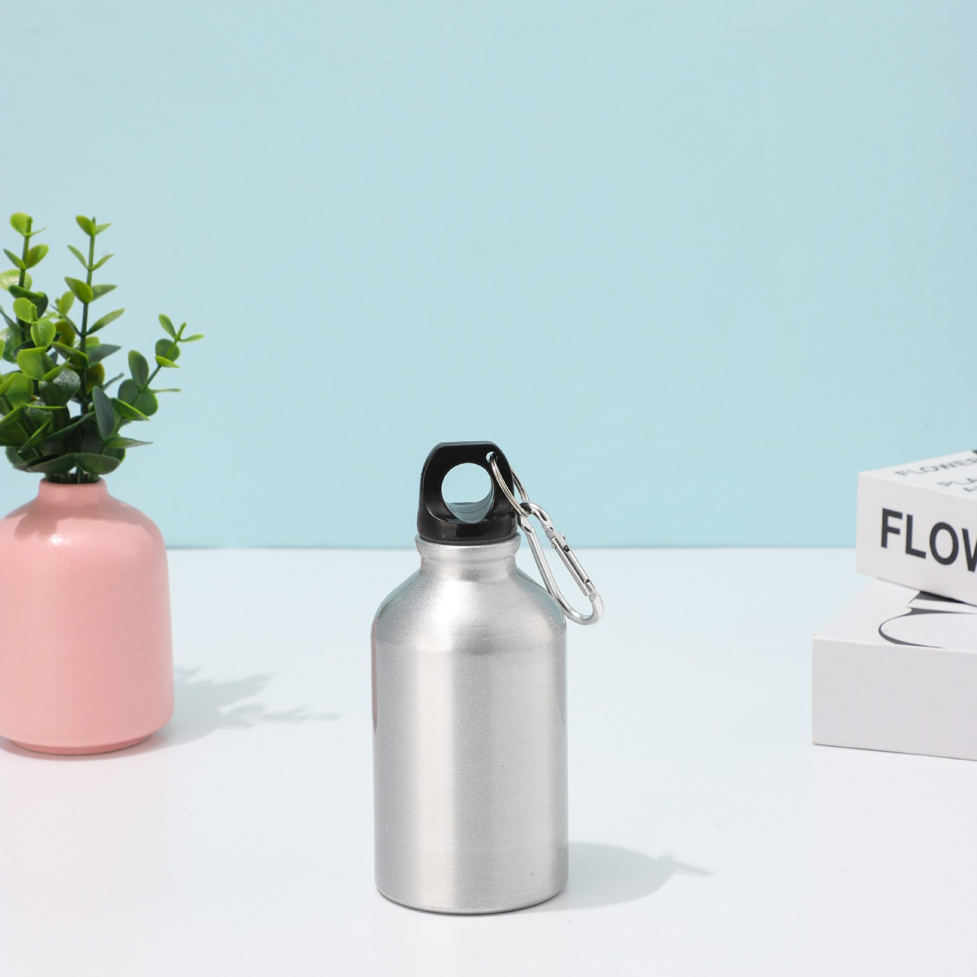 Nueva taza de aluminio de color sólido simple portátil hervidor de agua portátil con cuerda taza de aislamiento térmico de bicicleta al aire libre taza de agua deportiva image 19