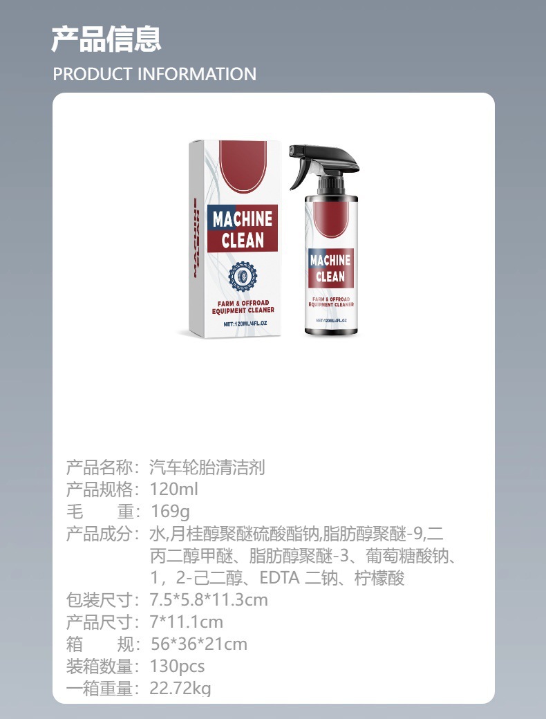 Car Tire Cleaner, Car Tire Cleaning and Maintenance, Decontamination and Descaling, Long-Lasting Tire Care Agent