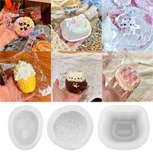 猫咪布丁捏捏模具diy仿真蛋糕食玩捏捏乐手工硅胶模具