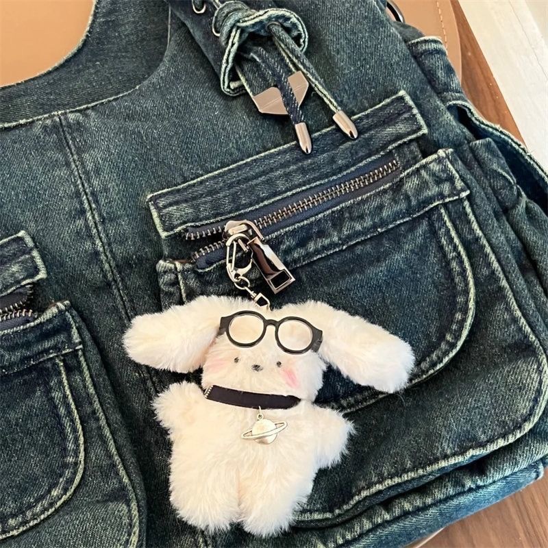 インススタイル子犬レザーバッグぬいぐるみペンダント漫画バッグウサギバッグ学生のための誕生日プレゼント|undefined
