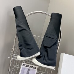渠道版！暗黑RO口袋袜子靴女款春夏牛仔布过膝瘦瘦靴ins潮象腿靴