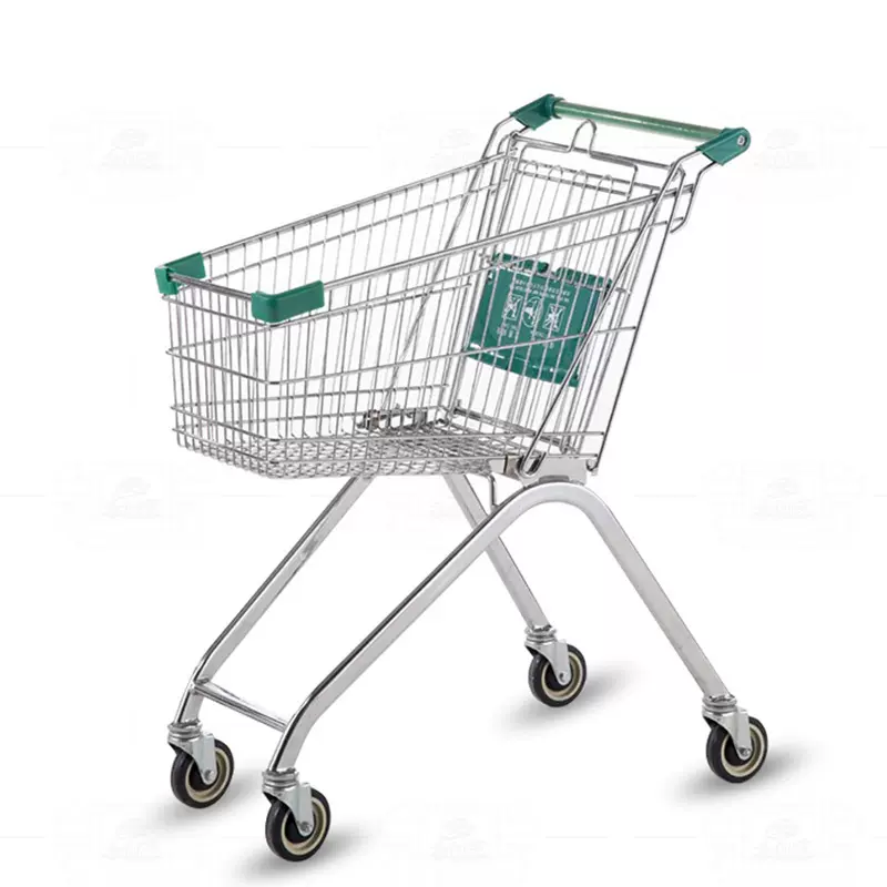 商超大容量金属购物车超市/便利店购物置物车耐用型手推车