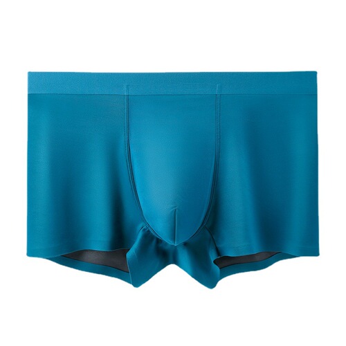 Zhejin same style 100S double-sided zero-sense modal men's underwear mid-waist seamless 5A grade antibacterial ice silk underwear for men