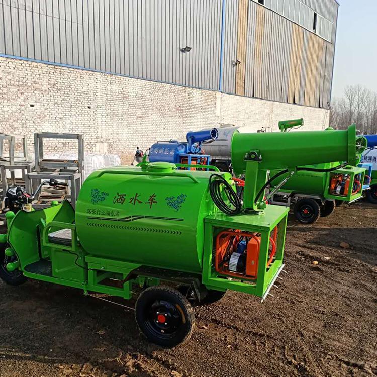 Vehículo de niebla de nueva energía rociador eléctrico de tres ruedas para desinfección de polvo de cañón antiaéreo rociador