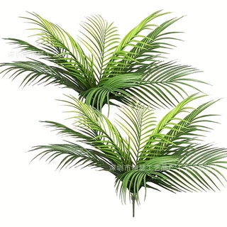 仿真人造棕榈叶假棕榈热带丛林植物假棕榈叶丛林热带派对婚庆装饰