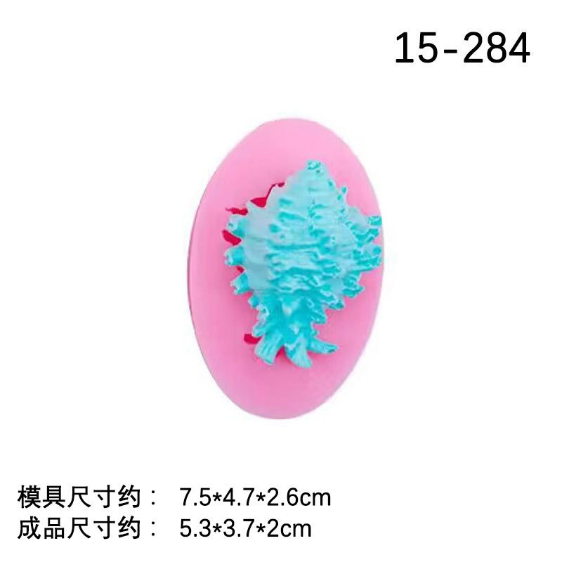 Molde de silicona de concha de concha de concha de concha marina de la serie Ocean Molde de horneado de fondant de vida marina