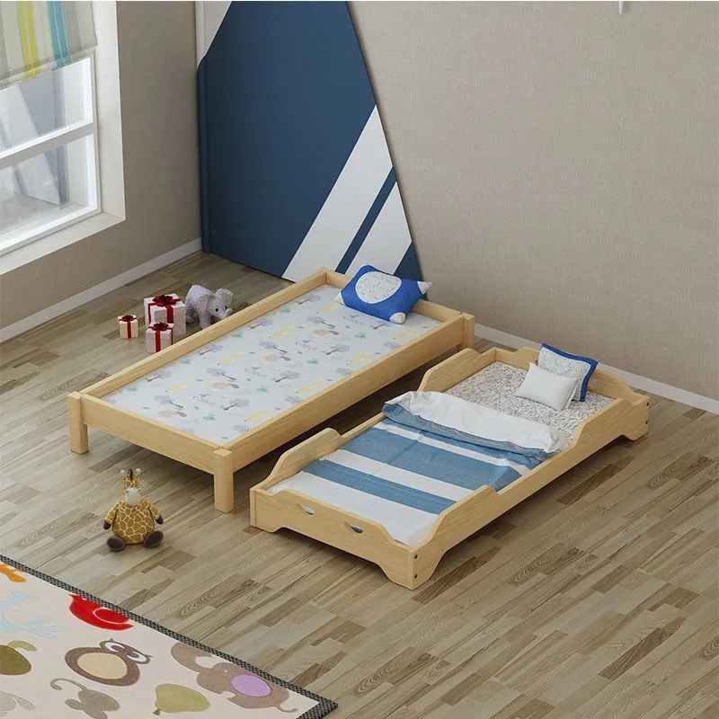 Kindergarten Bed, Nap Bed, Pine Wood Daycare Class Bed, Primary School Student Bed, Children's Nap Bed, Single Bed, Stackable Bed