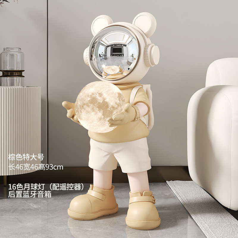 宇宙飛行士宇宙飛行士月球灯大型着地装飾品客間寝室ホテル会移転プレゼント
