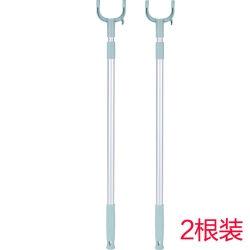 Clothes pole clothes drying pole Ya fork clothes fork stick household telescopic weighing clothes hanger head extension pole fork