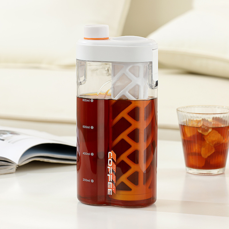 水出しカップ コーヒーポット 冷蔵庫 冷水ポット 水出しポット 冷水ポット 高温耐性 家庭用アイスカップ ティー水出しポット|undefined