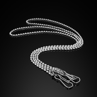 2.4mm bead chain hanging chain Zhu bile buckle advertising department card guide card KT board hanging decorative tag glass bead chain