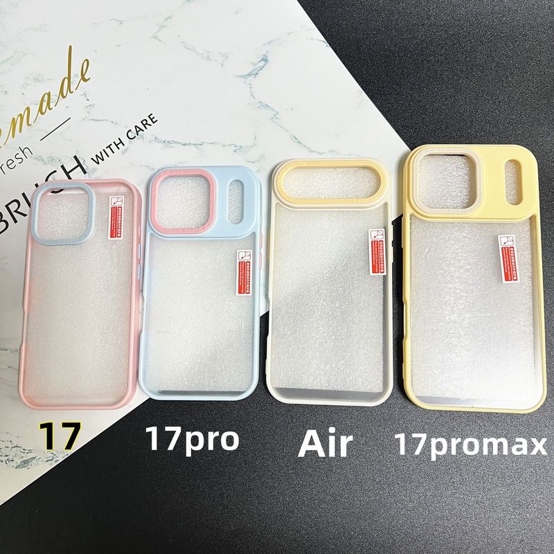 撞色苹果17promax双色手机壳iPhone15/14pro磨砂壳亚克力12凹槽壳|undefined