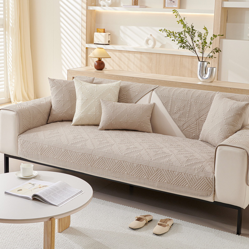 Europäisch-minimalistisch, Französisch-romantisch, Stretch-Sofabezug, kratzfester Couchüberzug, rutschfester Möbelschutz, waschbarer elastischer Bezug, Haustierfreundlich_voghion.com
