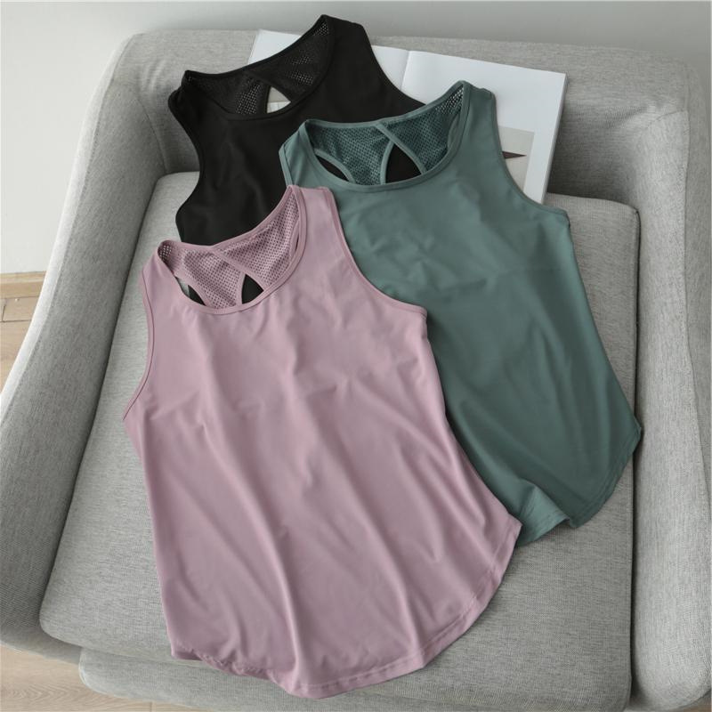 Extra Large Size 150kg Fat MM Summer Loose Mesh Cut Out Backless Design Sports Sleeveless Vest Top for Women