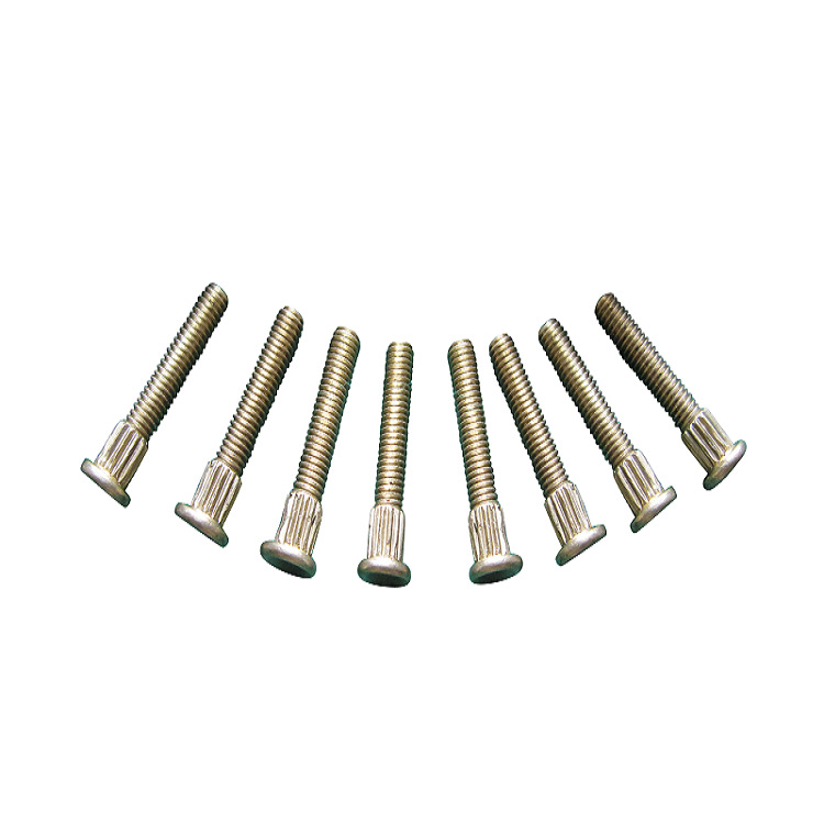 生产供应铜滚花螺丝,铜螺栓,铜非标螺丝,铜螺丝嵌式螺栓