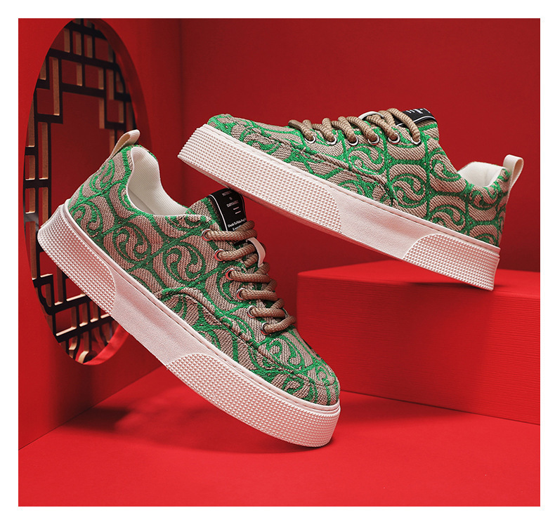 Board shoes men's platform trendy shoes sports casual shoes spring new cloth canvas shoes soft sole cross-border large size_voghion.com