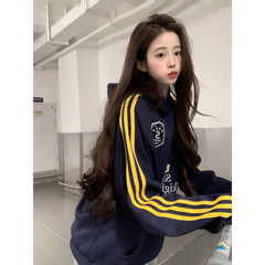 美式2025立领外套女春秋季设计感国潮牌卫衣oversize宽松高级上衣