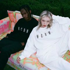 Medm長袖tシャツ男女春秋ゆるいins潮牌ヒップホップ丸襟上着基礎プリント純綿シャツ