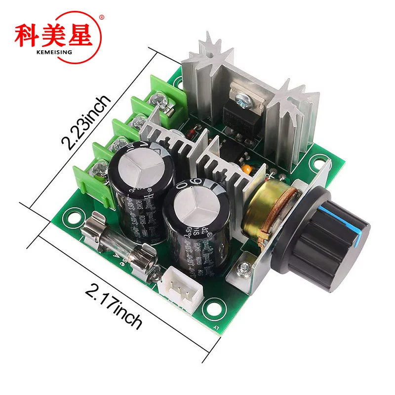 DC Motor Speed Regulator PWM, Stepless 12–40V 10A, High-Efficiency Pump Controller