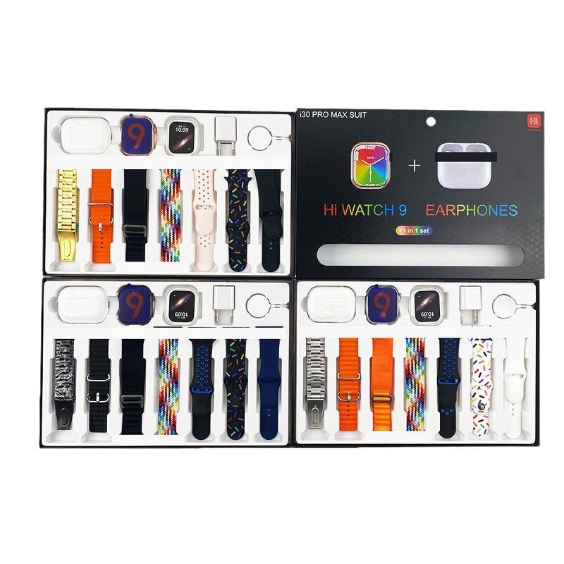 Factory Direct i30 Pro Max Suit smart Bluetooth watch 7+4 Suit Huaqiang North S9Ultra11in