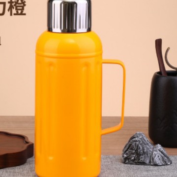Nuevo acero inoxidable simple taza de aislamiento de alta capacidad portátil al aire libre casera de regalo tetera de vacío gruesa tetera de aislamiento térmico
