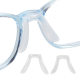 One-piece One-piece Glasses Nose Pare Saddle Eight-shaped Silicone Insert Buckle-type Nose Beam Anti-slip Plastic Children's Style