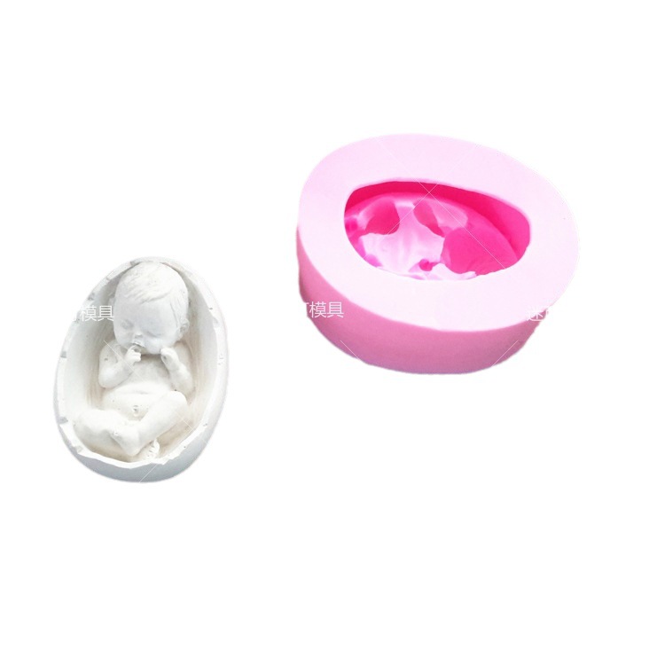 Directo de fábrica bebé pastel molde silicona jabón hecho a mano del molde fondant