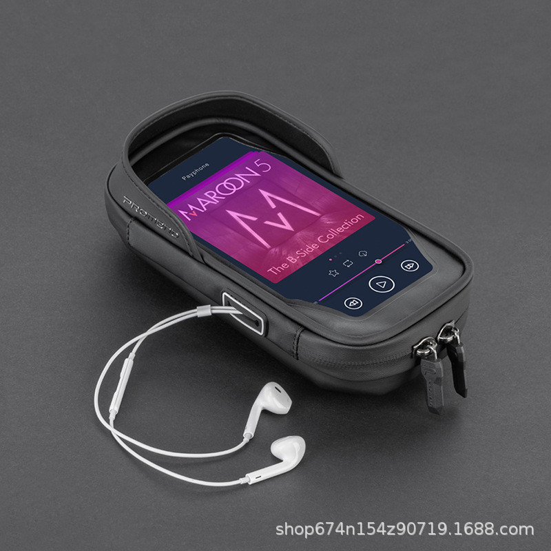 Bolsa de bicicleta, pantalla táctil, soporte de navegación, bolsa de cabeza, anti-lluvia, sin herramientas, bolsa de sillín, equipo de ciclismo