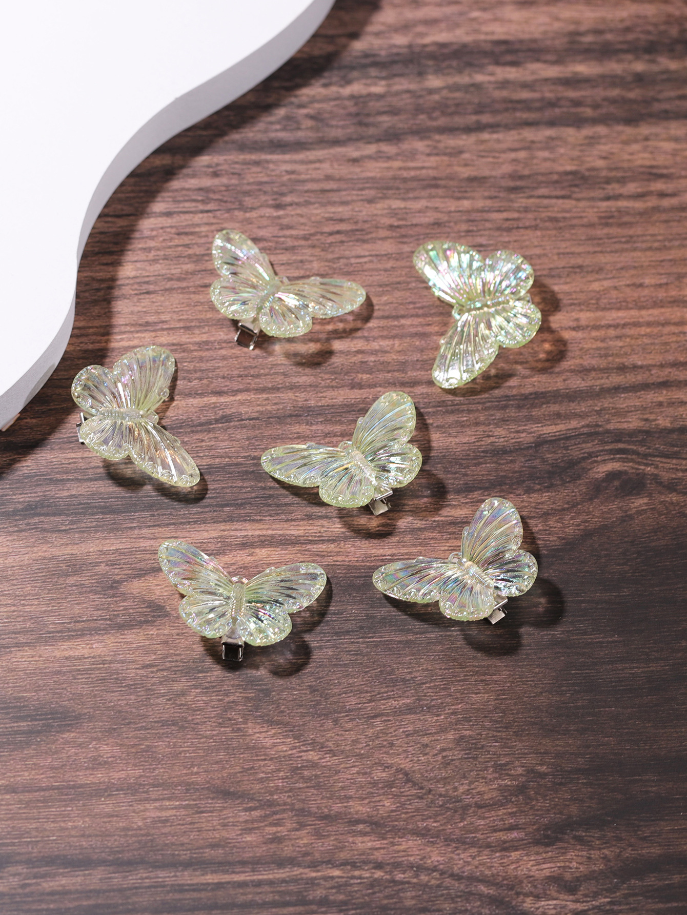 Hada de primavera arco flequillo clip lateral chica frente roto clip de pelo neto rojo trenzado clip de pelo de pico de pato clip tocado