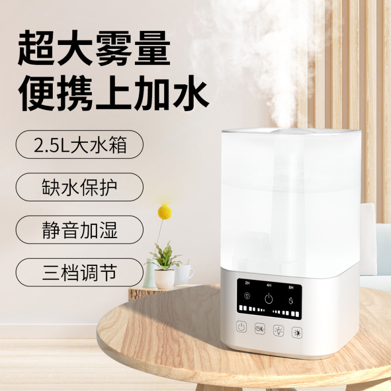 新型霧量加湿器家庭用静音補水香薫霧化器ポータブル上水加湿器メーカー|undefined