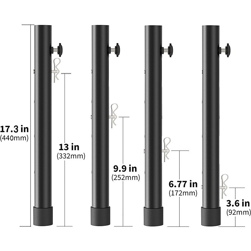 Extensor de pierna de mesa extensor de altura de mesa de trabajo extensor de pierna de mesa plegable tipo pierna recta o curva
