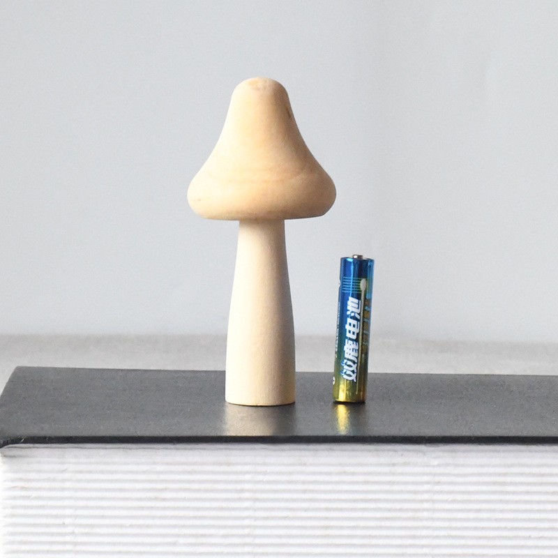 Nuevo producto bricolaje pintado a mano madera embrión fruta árbol de Navidad campana hongo casa se puede colorear regalo de vacaciones preescolar