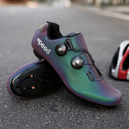 New Lock Shoes Cross-Border with Lock Cycling Shoes for Men and Women Road Bike Assisted Shoes Mountain Biking Vibrant Colors