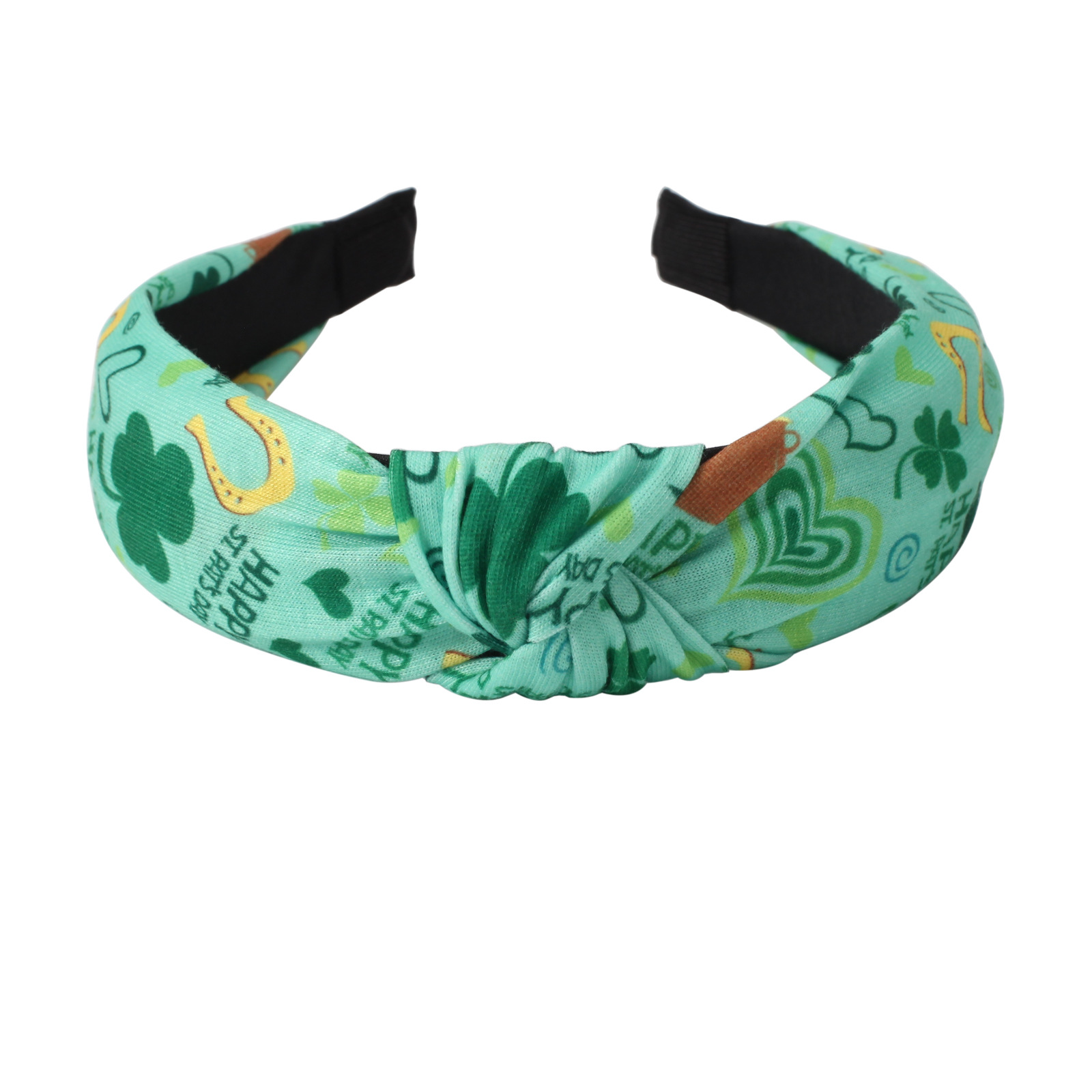 134g Weight Hair Band Hair Accessories Type 1 Piece Quantity Party, Festival Occasion St. Patrick Festival Shamrock Pattern All Seasons Season Women's Gender Classic Style Style Green Color Classic Style Women's Shamrock Cloth Hair Band 6