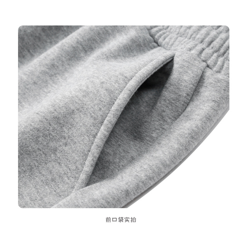 登爵男装2022秋季新款 350g重厚实宽松休闲抽绳束脚裤男