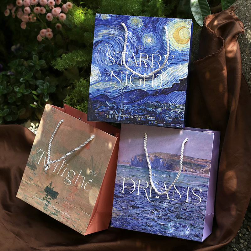 Liyanshe Gift Bags Never Ending Art Series Retro Oil Painting…