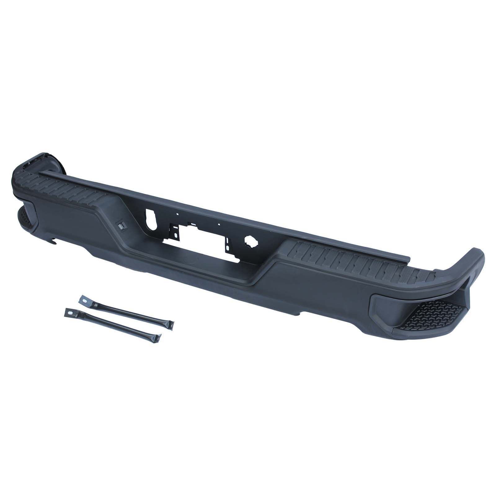 Aplicable a Chevrolet 19 - 22 Silverado parachoques traseros Solode original negro con orificio de escape