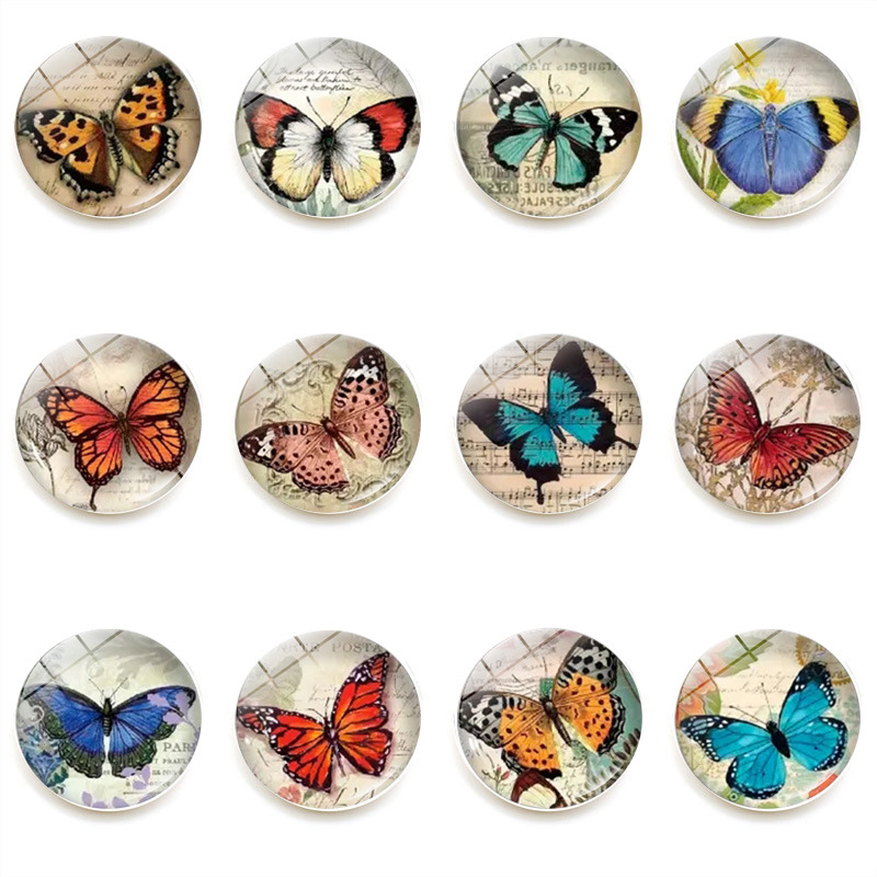 Classic Style Commute Butterfly Synthetic Resin Refrigerator Magnet Artificial Decorations display picture 2