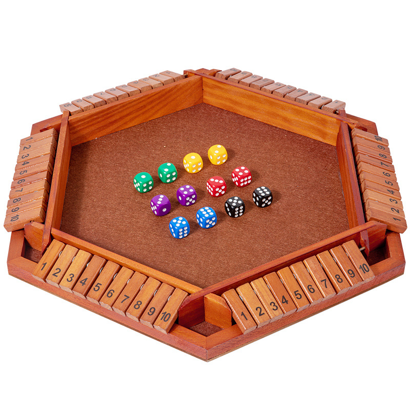 Amazon madera de cuatro lados Flip tablero juego de padres e hijos juego interactivo bar KTV juguete entretenimiento ocio vino orden image 8