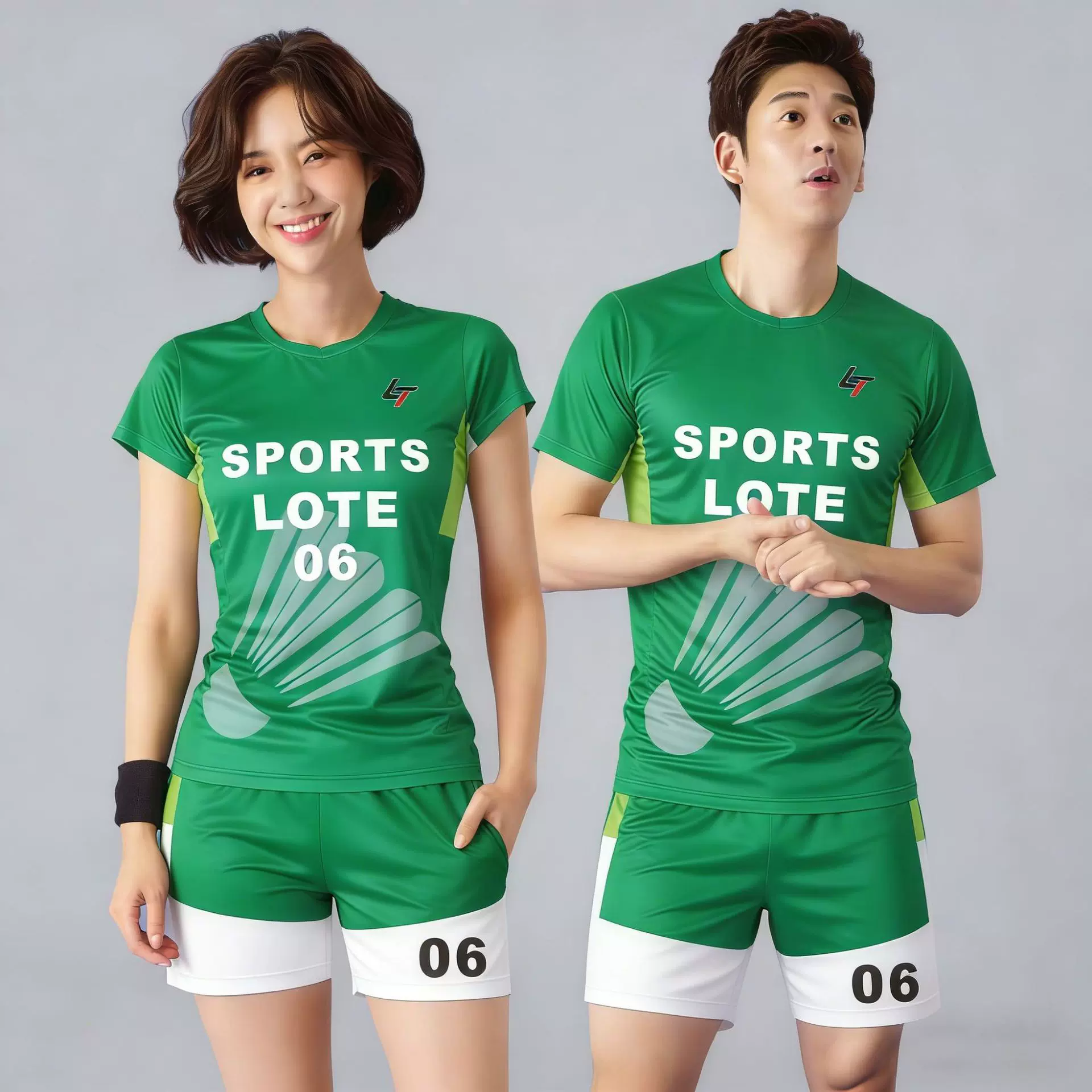 厂家专业速干羽毛球服批发高弹性透气比赛训练服高弹力速干球服