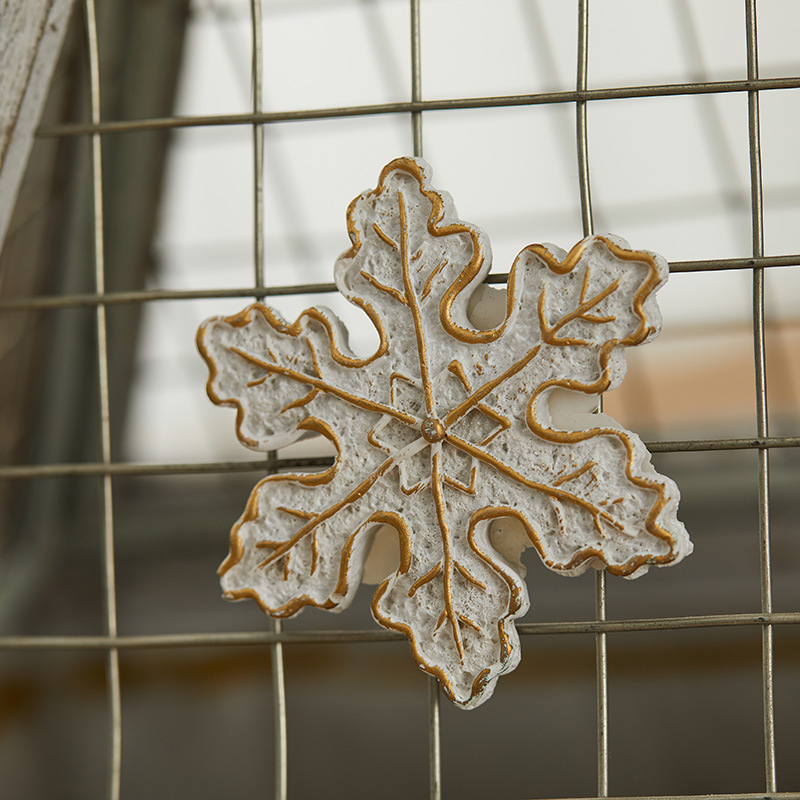 5cm árbol de Navidad de nieve de resina de cinco puntos pegatinas de decoración de Navidad accesorios de amor decoración