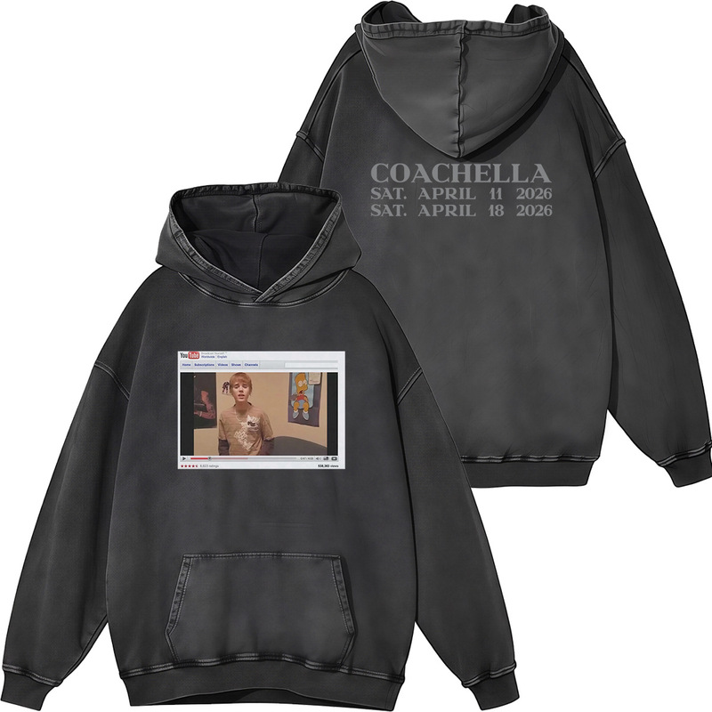 Cross-Border Coachella Coachella Music Festival T-Shirt Loose-Fitting Pure Cotton Casual T-Shirt for Men and Women Factory Wholesale Cross-Border Coachella Coachella Music Festival T-Shirt Loose-Fitting Pure Cotton Casual T-Shirt for Men and Women Factory Wholesale