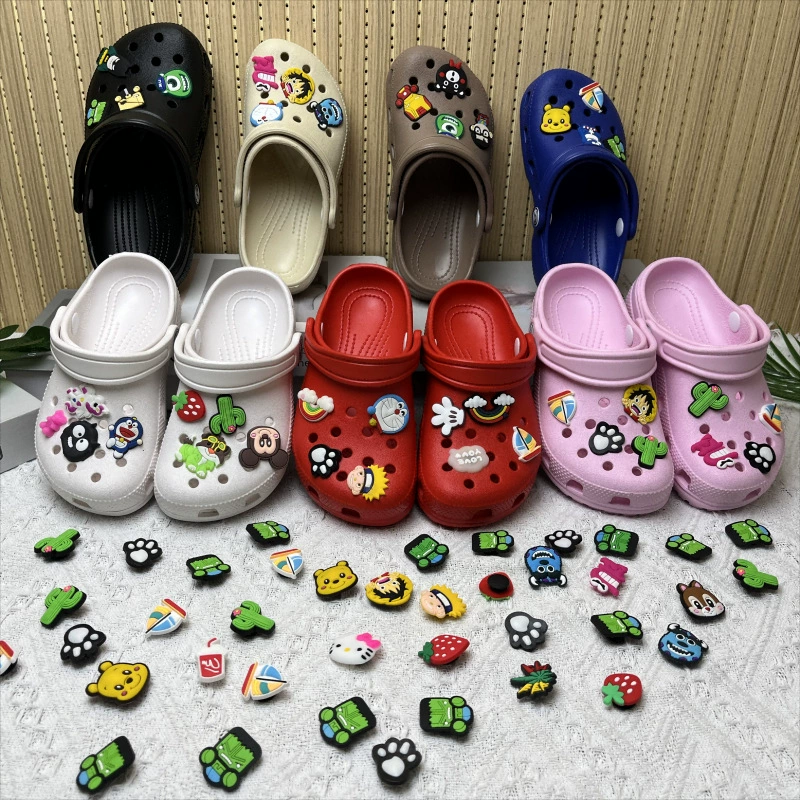 Милые мультяшные удобные модные сабо детские сандалии для девочек, трендовые с толстой подошвой, летние закрытые туфли для улицы