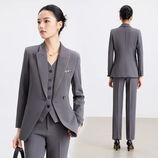 Fashionable Suit Women's Autumn and Winter High-End Business Attire Hotel Manager Interview Formal Jewelry Store Work Clothes