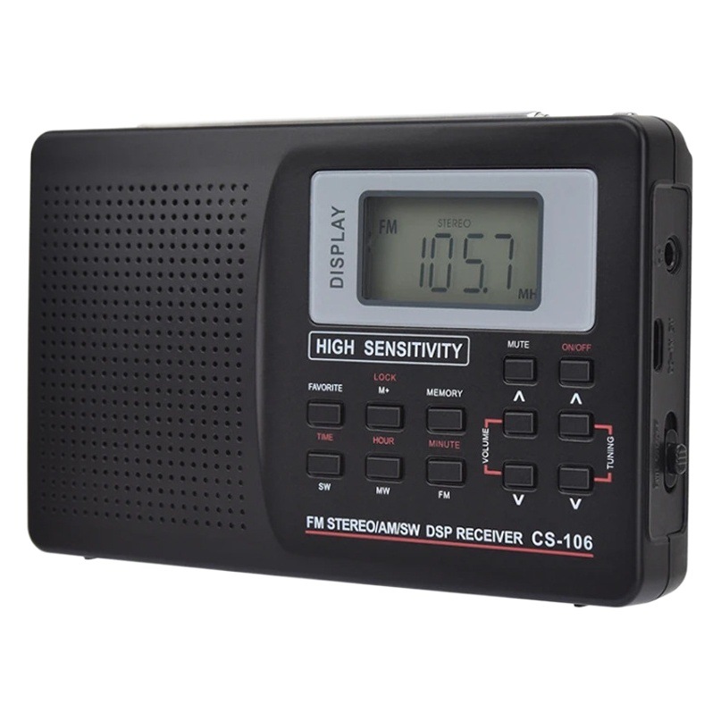 Radio multibanda radio portátil pantalla digital para los fabricantes de suministro de comercio exterior de edad avanzada entrega de una sola pieza image 1